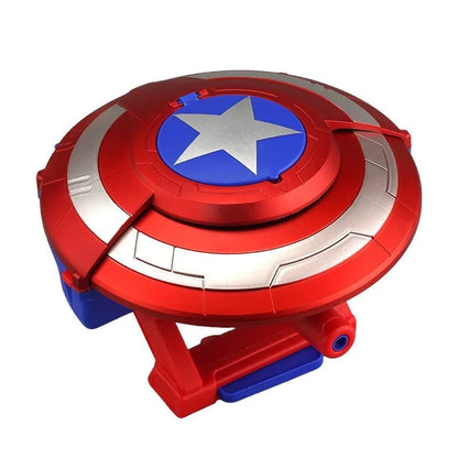 Captain America Light Shield Transforming Electric Launcher Water Baby Battle Shooting Boys Gift Toy Action Figure Collectible