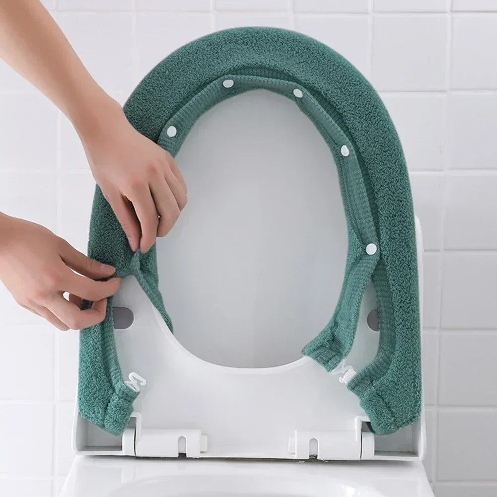 Thickened Toilet Washable Soft Warmer Mat Cover Pad Cushion Cover