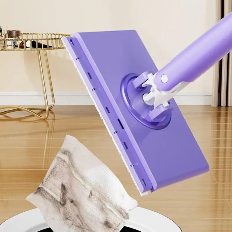 Automatic Towel Mop Portable Mini Mop Automatic Paper Towel Replacement Mop For French Window And Dust（Excluding Mop Cloth)