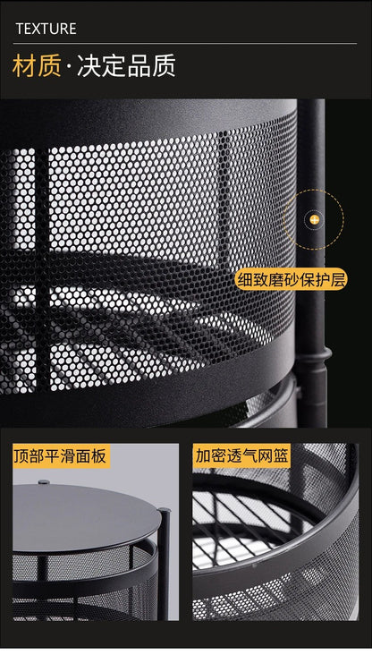 Kitchen Vegetable Shelving Multi-layer Floor Round Rotating Vegetable Basket Fruit Storage Basket for Household Items