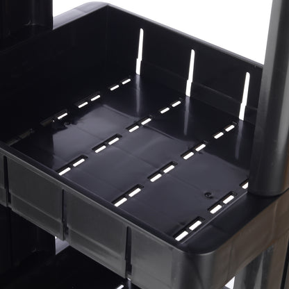 3 Tier Trolley Black