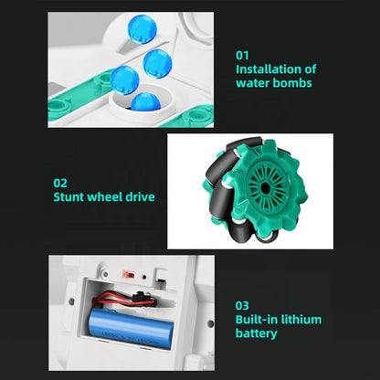 Remote Control Robo Car With Soft Bullet Toys 2.4G Moon Rover Robot Car Gesture Sensing Rc Stunt Car