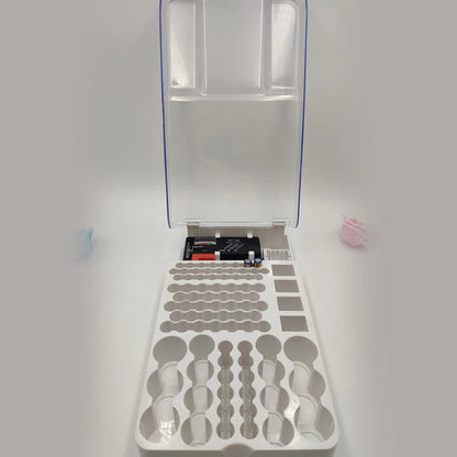 Battery Storage Organiser Holder with Tester Holds 93 Batteries Battery Caddy Rack