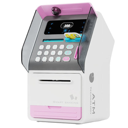 New ATM Machine Safe Box Money Bank Electronic Piggy Bank Automatic Code Key Lock