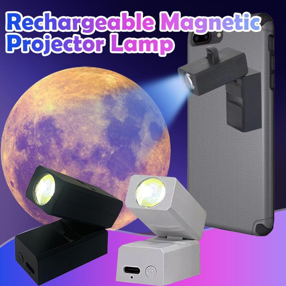 Mini Projection Lamp, Projector Lights with 5 Projection Film, Rechargeable Projector Lights, Decoration Light Projector