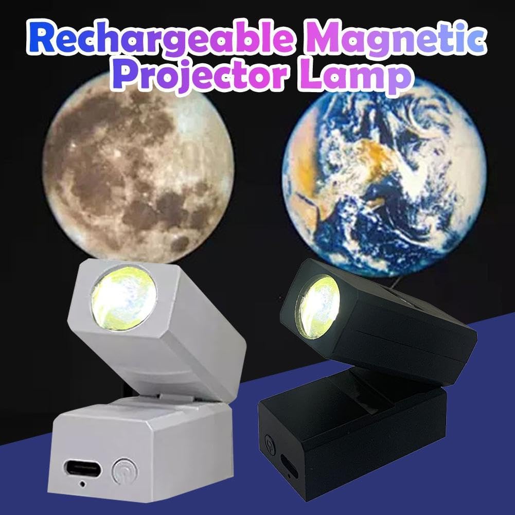 Mini Projection Lamp, Projector Lights with 5 Projection Film, Rechargeable Projector Lights, Decoration Light Projector