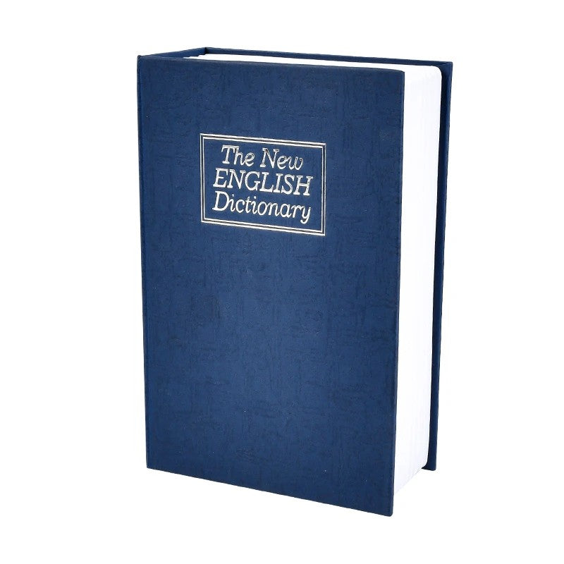 Dictionary Mini Book Safe Portable Key Lockbox Money Hidden Storage Safe Box