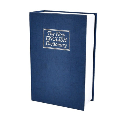 Dictionary Mini Book Safe Portable Key Lockbox Money Hidden Storage Safe Box