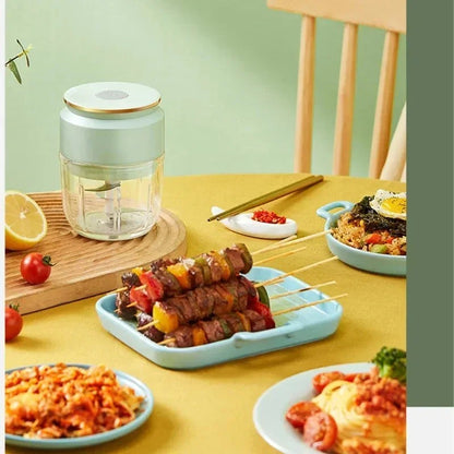 Hot SalesMini Electric Garlic Masher Multi-function USD Rechargeable Food Blender Small Kitchen Aid Mixer Meat Grinders