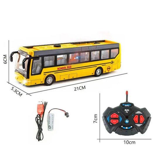 Children Toy Bus Charging Remote Control Car Wireless Remote Control Bus Tourist Sightseeing Bus Boy Toy Gift