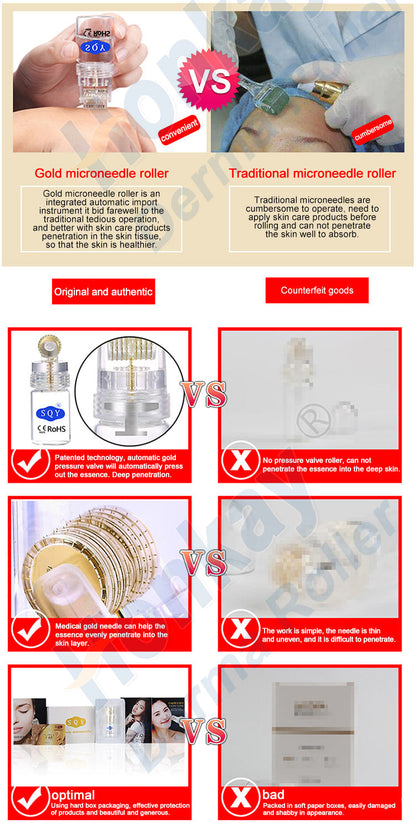 Bottle Derma Roller, Skin Rejuvenation, Anti-Aging Facial Treatment Tool