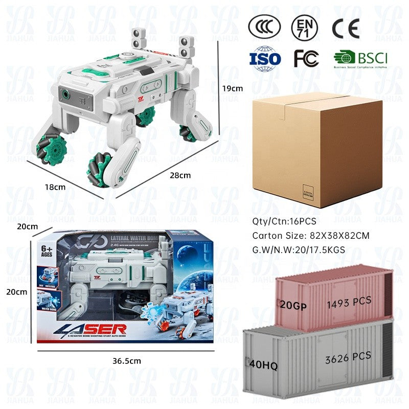 Remote Control Robo Car With Soft Bullet Toys 2.4G Moon Rover Robot Car Gesture Sensing Rc Stunt Car