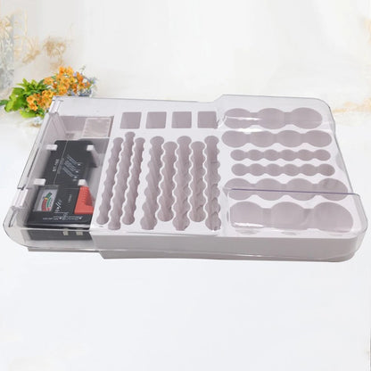 Battery Storage Organiser Holder with Tester Holds 93 Batteries Battery Caddy Rack