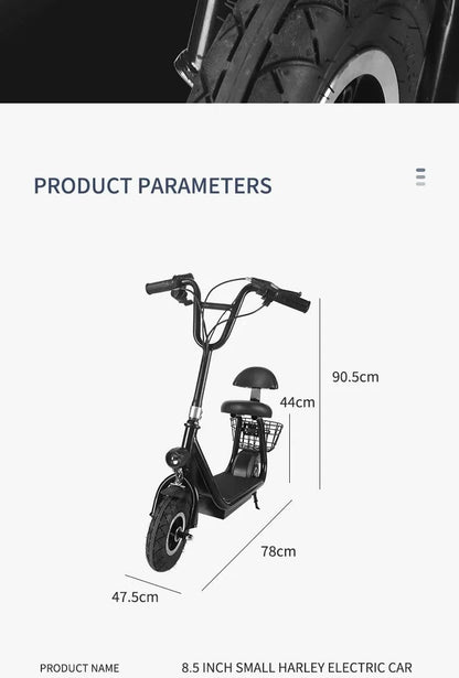 Mini electric scooter 8 inch lithium battery small electric car