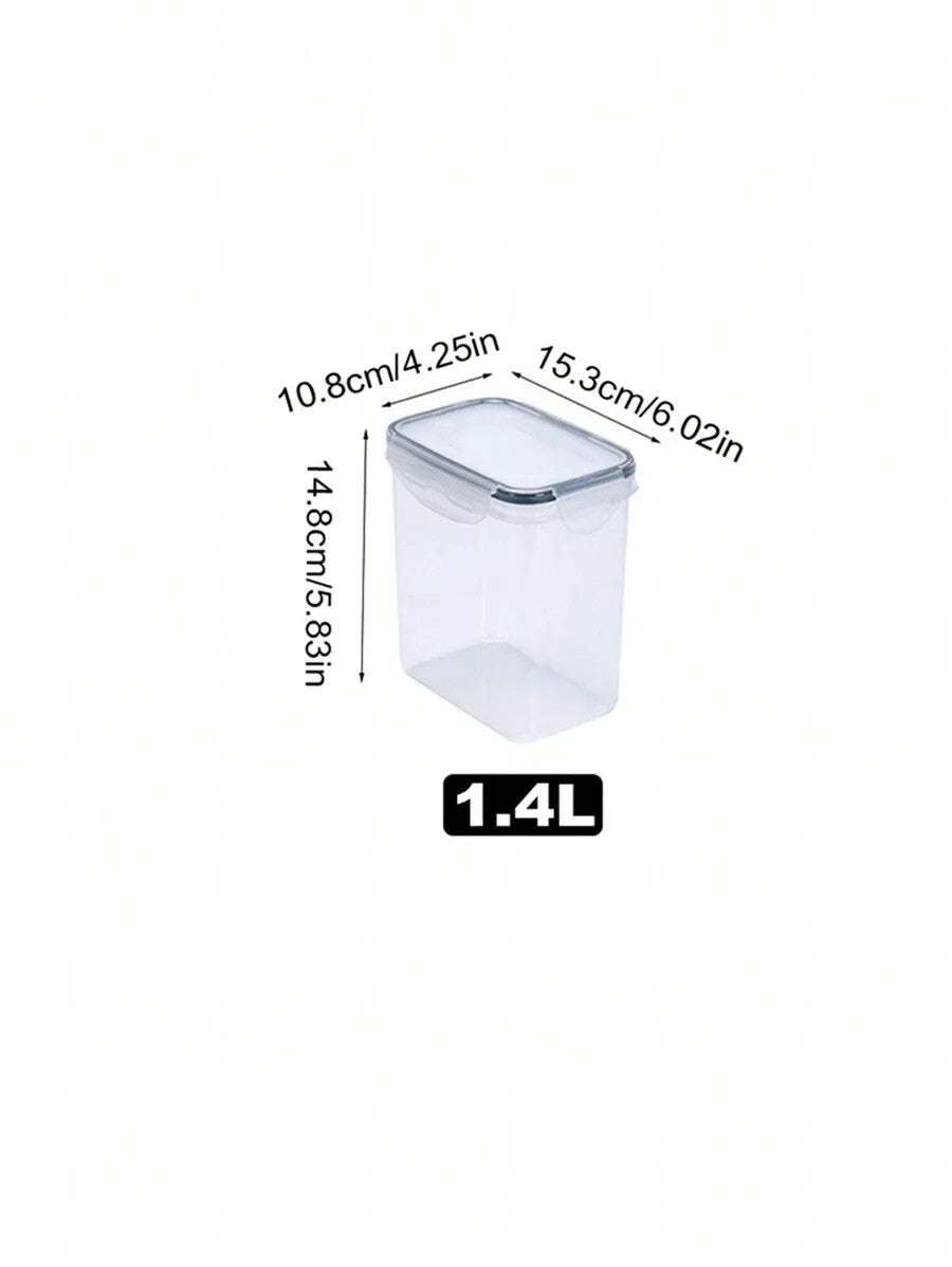 7pcs Food Storage Jars Reusable Plastic Food Sealed Jars