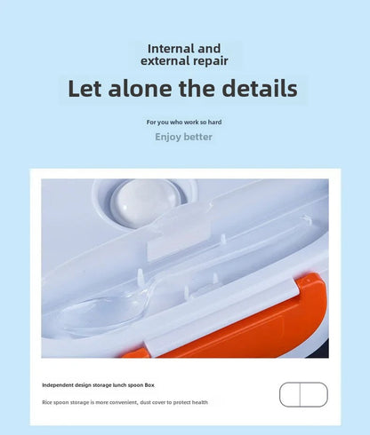 Portable Rechargeable Electric Lunch Box Heated Insulated Lunch Box