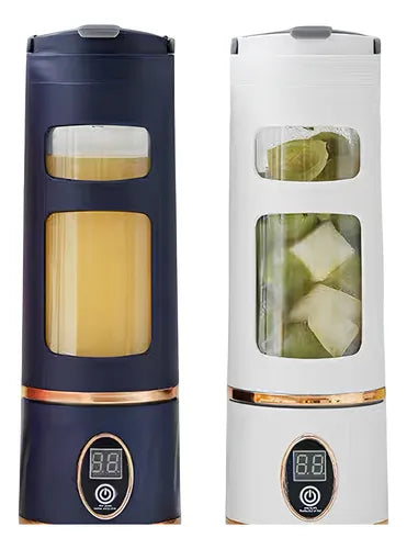 Portable Electric Blender Bottle (LED Display, USB Rechargeable) – Personal Smoothie & Shake Maker