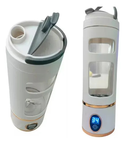 Portable Electric Blender Bottle (LED Display, USB Rechargeable) – Personal Smoothie & Shake Maker