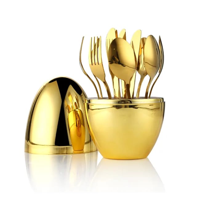 Buy Luxury Rose-Shaped Fruit Fork Set  –