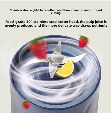 Portable Electric Blender Bottle (LED Display, USB Rechargeable) – Personal Smoothie & Shake Maker