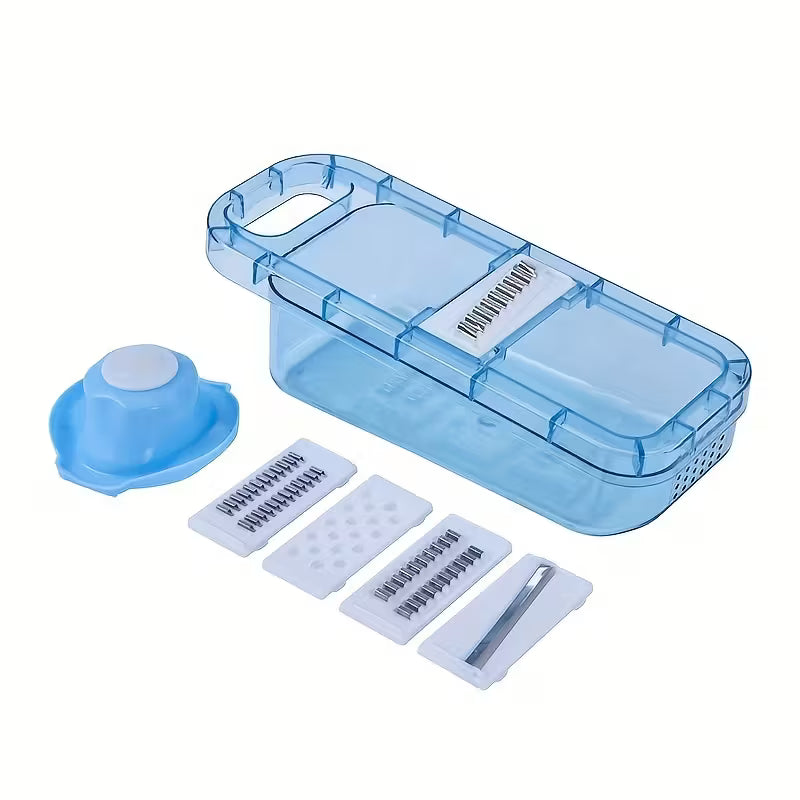 1pc, Grater, Manual Vegetable Grater, Household Fruit Grater, Vegetable Cutter, Multi-functional Fruit Cutter, Cutter With Container, Potato Grater, Kitchen Stuff, Kitchen Gadgets