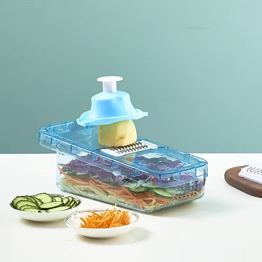 1pc, Grater, Manual Vegetable Grater, Household Fruit Grater, Vegetable Cutter, Multi-functional Fruit Cutter, Cutter With Container, Potato Grater, Kitchen Stuff, Kitchen Gadgets