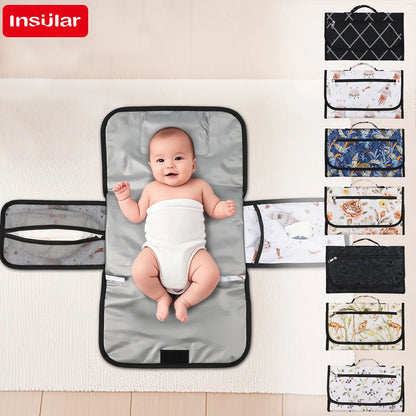 Cute Baby Bottle with Portable Diaper Changing Pad