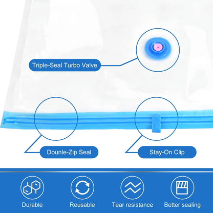 Transparent Vaccum Storage Bag 04 pcs