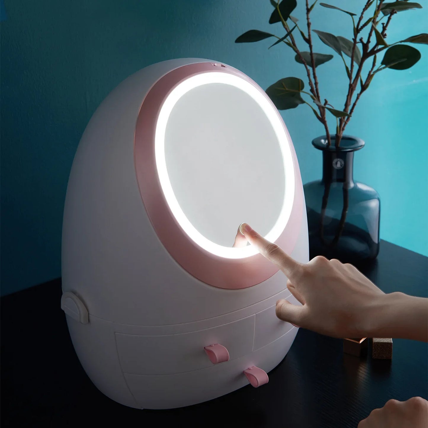 Egg Shaped Cosmetic Organizer