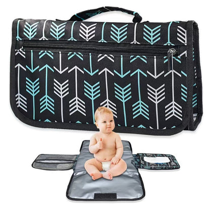 Portable Baby Diaper Changing Mat Foldable Travel Pad with Pockets