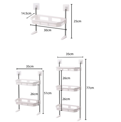 Over the commode storage 3 tier